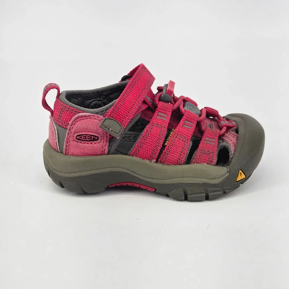 Keen Newport H2 Bright Hot Pink Grey Water Sandals Kids Toddler SZ 8 Waterproof